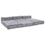 Almohada 4 pcs Gris Claro 70 x 70 x 54 cm Poliéster