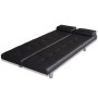 Sofá cama con dos cojines cuero artificial ajustable negro de vidaXL, Sofás - Ref: Foro24-241722, Precio: 189,87 €, Descuento: %