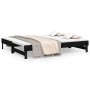 Abnehmbares Schlafsofa aus massivem schwarzem Kiefernholz, 2 x (80 x 200) cm von vidaXL, Betten und Lattenroste - Ref: Foro24...