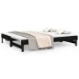 Sofá cama extraíble madera maciza de pino negro 2x(80x200) cm de vidaXL, Camas y somieres - Ref: Foro24-823388, Precio: 173,8...