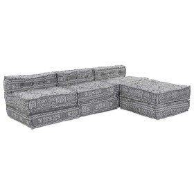 Almohada 4 pcs Gris Claro 70 x 70 x 54 cm Poliéster Almohada 4 pcs Gris Claro 70 x 70 x 54 cm Poliéster