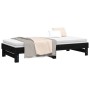 Abnehmbares Schlafsofa aus massivem schwarzem Kiefernholz, 2 x (80 x 200) cm von vidaXL, Betten und Lattenroste - Ref: Foro24...