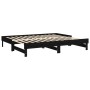 Abnehmbares Schlafsofa aus massivem schwarzem Kiefernholz, 2 x (80 x 200) cm von vidaXL, Betten und Lattenroste - Ref: Foro24...