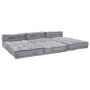 Almohada 4 pcs Gris Claro 70 x 70 x 54 cm Poliéster