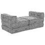 Almohada 4 pcs Gris Claro 70 x 70 x 54 cm Poliéster