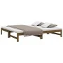 Removable sofa bed solid pine wood honey brown 2x(90x190)cm by vidaXL, Beds and slatted bases - Ref: Foro24-823417, Price: 14...