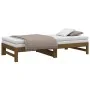 Sofá cama extraíble madera maciza pino marrón miel 2x(90x190)cm de vidaXL, Camas y somieres - Ref: Foro24-823417, Precio: 144...
