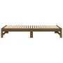 Removable sofa bed solid pine wood honey brown 2x(90x190)cm by vidaXL, Beds and slatted bases - Ref: Foro24-823417, Price: 14...
