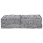 Almohada 2 pcs Gris Claro 70 x 70 x 36 cm Poliéster