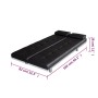 Sofá cama con dos cojines cuero artificial ajustable negro de vidaXL, Sofás - Ref: Foro24-241722, Precio: 189,87 €, Descuento: %