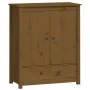 High sideboard solid honey brown pine wood 83x41.5x100 cm by vidaXL, Sideboards - Ref: Foro24-823517, Price: 161,26 €, Discou...