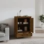 High sideboard solid honey brown pine wood 83x41.5x100 cm by vidaXL, Sideboards - Ref: Foro24-823517, Price: 161,26 €, Discou...