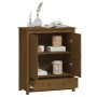High sideboard solid honey brown pine wood 83x41.5x100 cm by vidaXL, Sideboards - Ref: Foro24-823517, Price: 163,33 €, Discou...