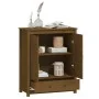 High sideboard solid honey brown pine wood 83x41.5x100 cm by vidaXL, Sideboards - Ref: Foro24-823517, Price: 161,26 €, Discou...