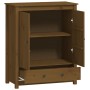 High sideboard solid honey brown pine wood 83x41.5x100 cm by vidaXL, Sideboards - Ref: Foro24-823517, Price: 163,33 €, Discou...