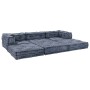 Almohada 3 pcs Azul 70 x 70 x 54 cm Poliéster