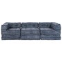 Almohada 3 pcs Azul 70 x 70 x 54 cm Poliéster