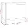Wäschetruhe aus massivem schwarzem Kiefernholz, 88,5 x 44 x 76 cm von vidaXL, Wäschekörbe - Ref: Foro24-823583, Preis: 108,92...