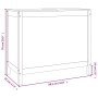 Wäschetruhe aus massivem schwarzem Kiefernholz, 88,5 x 44 x 76 cm von vidaXL, Wäschekörbe - Ref: Foro24-823583, Preis: 109,93...
