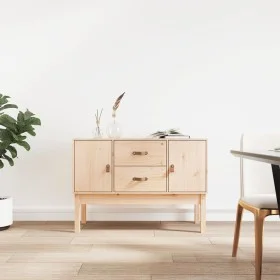 Solid pine wood sideboard 110x40x78 cm by vidaXL, Sideboards - Ref: Foro24-823524, Price: 136,58 €, Discount: %