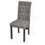 Dining chairs 2 units light gray fabric by vidaXL, dining chairs - Ref: Foro24-242222, Price: 201,31 €, Discount: %