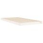 Solid white pine wood single bed frame 90x190 cm by vidaXL, Beds and slatted bases - Ref: Foro24-823480, Price: 61,33 €, Disc...