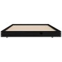 Estructura de cama madera maciza de pino negro 75x190 cm de vidaXL, Camas y somieres - Ref: Foro24-823513, Precio: 87,13 €, D...