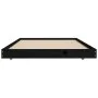 Estructura de cama madera maciza de pino negro 75x190 cm de vidaXL, Camas y somieres - Ref: Foro24-823513, Precio: 86,12 €, D...