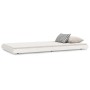 Solid white pine wood bed frame 80x200 cm by vidaXL, Beds and slatted bases - Ref: Foro24-823500, Price: 79,36 €, Discount: %
