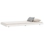 Solid white pine wood bed frame 80x200 cm by vidaXL, Beds and slatted bases - Ref: Foro24-823500, Price: 79,36 €, Discount: %