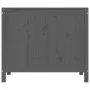 Wäschetruhe aus massivem, grauem Kiefernholz, 88,5 x 44 x 76 cm von vidaXL, Wäschekörbe - Ref: Foro24-823581, Preis: 109,98 €...