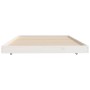 Solid white pine wood bed frame 80x200 cm by vidaXL, Beds and slatted bases - Ref: Foro24-823500, Price: 79,36 €, Discount: %