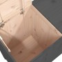 Wäschetruhe aus massivem, grauem Kiefernholz, 88,5 x 44 x 76 cm von vidaXL, Wäschekörbe - Ref: Foro24-823581, Preis: 110,96 €...