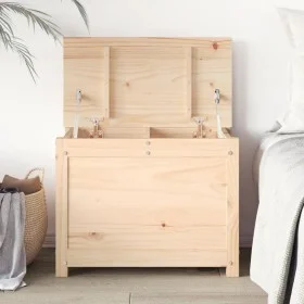 Solid pine wood storage box 60x32x45.5 cm by vidaXL, Closets and storage - Ref: Foro24-823544, Price: 62,30 €, Discount: %