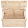 Aufbewahrungsbox aus massivem Kiefernholz, 60 x 32 x 45,5 cm von vidaXL, Schränke und Lagerung - Ref: Foro24-823544, Preis: 6...