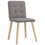 Sillas de comedor 4 unidades tela taupe