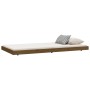 Solid pine wood bed frame honey brown 90x200 cm by vidaXL, Beds and slatted bases - Ref: Foro24-823497, Price: 83,97 €, Disco...