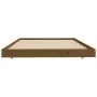 Estructura de cama madera maciza pino marrón miel 90x200 cm de vidaXL, Camas y somieres - Ref: Foro24-823497, Precio: 83,20 €...