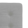 Sillas de comedor 4 uds tela gris nube