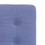 Sillas de comedor 4 uds tela azul jeans