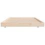 Estructura de cama madera maciza de pino 75x190 cm de vidaXL, Camas y somieres - Ref: Foro24-823509, Precio: 65,52 €, Descuen...