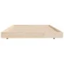 Solid pine wood bed frame 75x190 cm by vidaXL, Beds and slatted bases - Ref: Foro24-823509, Price: 65,00 €, Discount: %