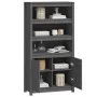 Tall sideboard solid gray pine wood 80x35x154 cm by vidaXL, Sideboards - Ref: Foro24-823521, Price: 135,35 €, Discount: %
