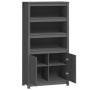 Tall sideboard solid gray pine wood 80x35x154 cm by vidaXL, Sideboards - Ref: Foro24-823521, Price: 135,35 €, Discount: %