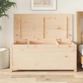 Aufbewahrungsbox aus massivem Kiefernholz 110x50x45,5 cm von vidaXL, Schränke und Lagerung - Ref: Foro24-823539, Preis: 128,9...
