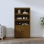 Hohes Sideboard aus massivem honigbraunem Kiefernholz 80x35x154 cm von vidaXL, Sideboards - Ref: Foro24-823522, Preis: 135,35...