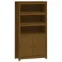 Hohes Sideboard aus massivem honigbraunem Kiefernholz 80x35x154 cm von vidaXL, Sideboards - Ref: Foro24-823522, Preis: 135,35...