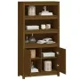 Hohes Sideboard aus massivem honigbraunem Kiefernholz 80x35x154 cm von vidaXL, Sideboards - Ref: Foro24-823522, Preis: 135,35...