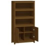 Aparador alto madera maciza de pino marrón miel 80x35x154 cm de vidaXL, Aparadores - Ref: Foro24-823522, Precio: 135,35 €, De...