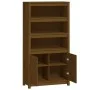 Hohes Sideboard aus massivem honigbraunem Kiefernholz 80x35x154 cm von vidaXL, Sideboards - Ref: Foro24-823522, Preis: 135,35...